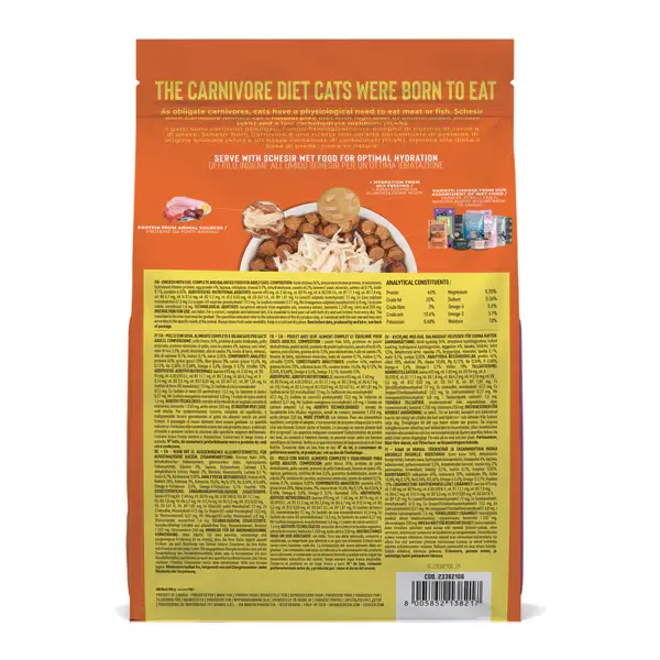 Schesir Born Carnivore Grain Free Oven Baked Dry Cat Chicken & Egg 1.webp