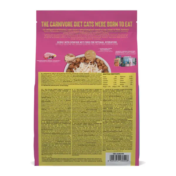 Schesir Born Carnivore Grain Free Oven Baked Dry Cat Chicken & Egg - Kitten 1.webp