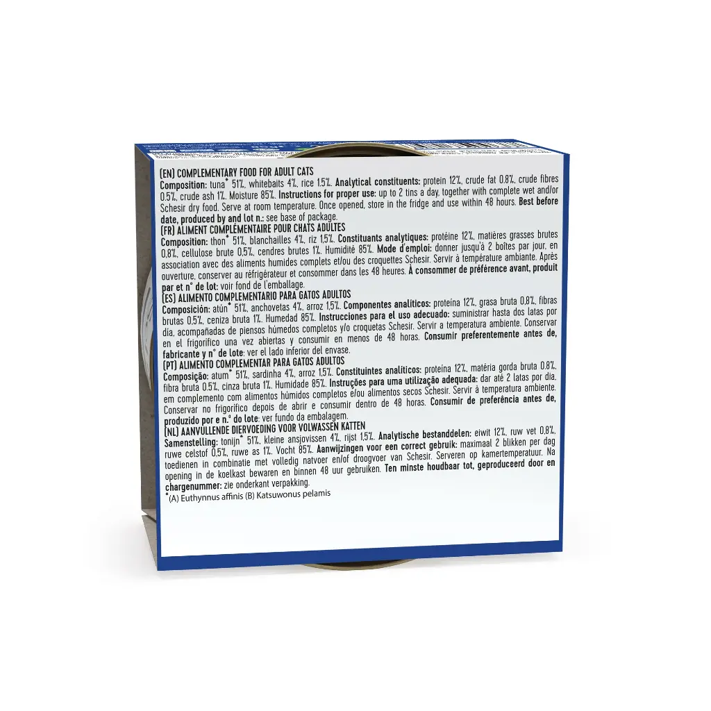 Schesir Cat Can Jelly Tuna with Whitebaits 85g (Min Order 85g - 14pcs)[Weight - 85g] (1).webp