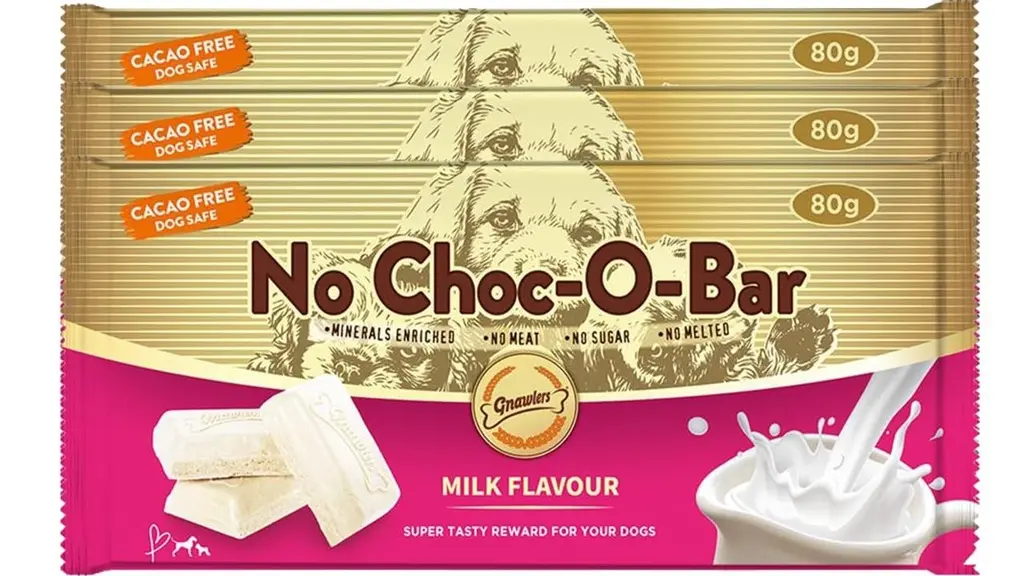 Gnawlers No Choc-O-Bar Milk Flavor For Dogs 80g (Cacao Free).webp