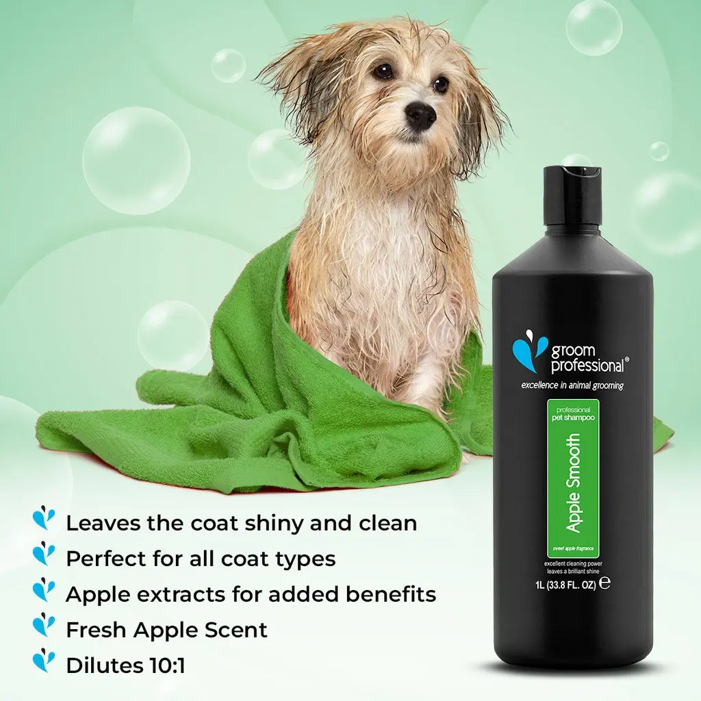 Groom Professional Apple Smooth Shampoo[Volume - 4 litre] (2).webp