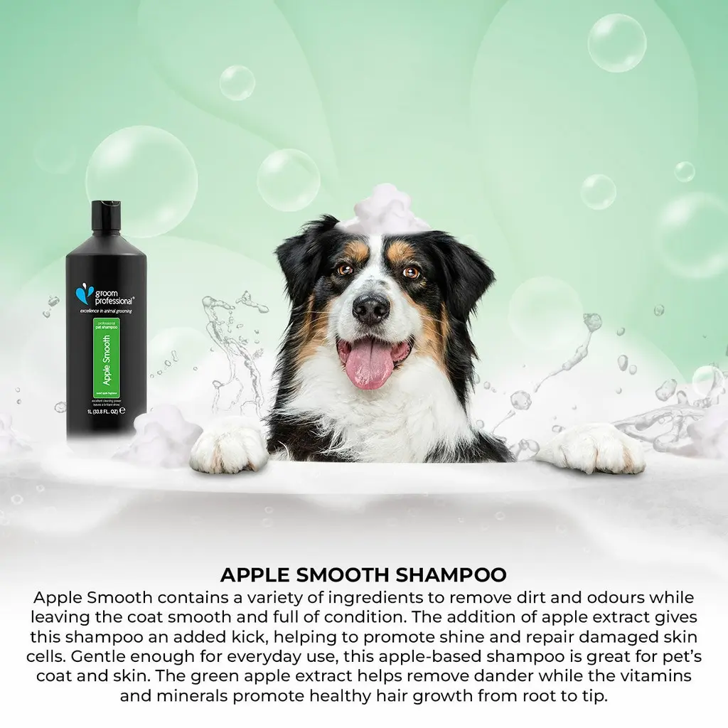 Groom Professional Apple Smooth Shampoo[Volume - 4 litre] (1).webp