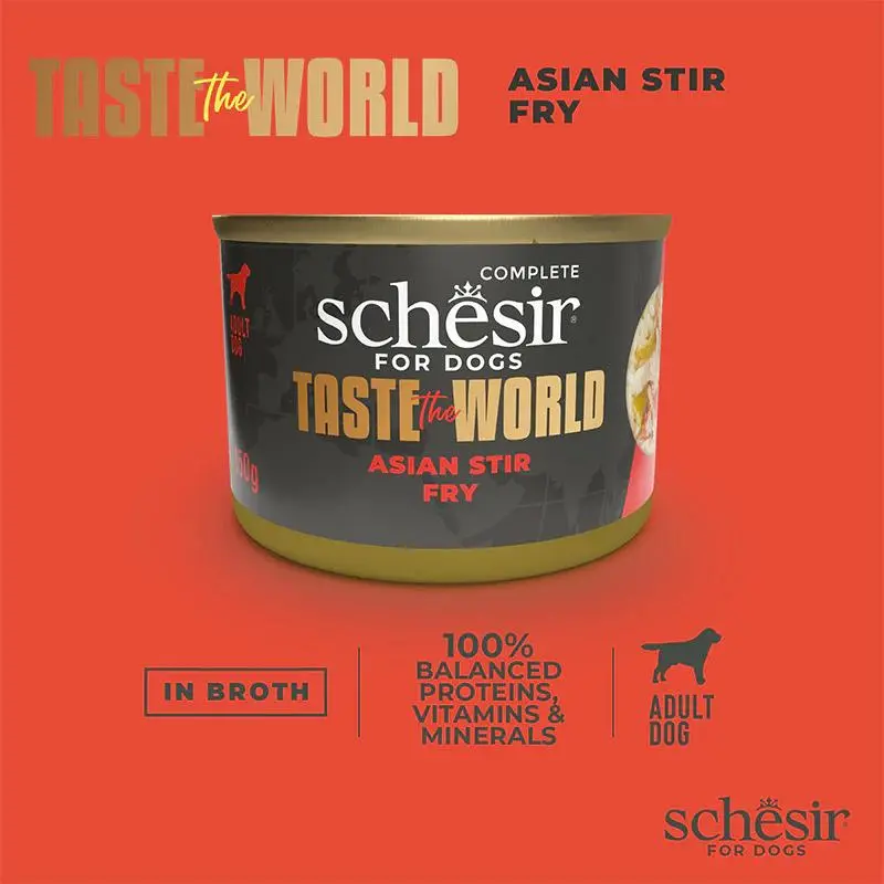 Schesir Taste The World Dog Wholefood - Asian Stir Fry 150g (Min Order- 8 Cans) (4).webp