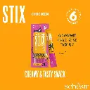 Schesir Stix Treat For Cat In Cream - Chicken 6x15g  (Min Order- 12 Pack) (4).webp
