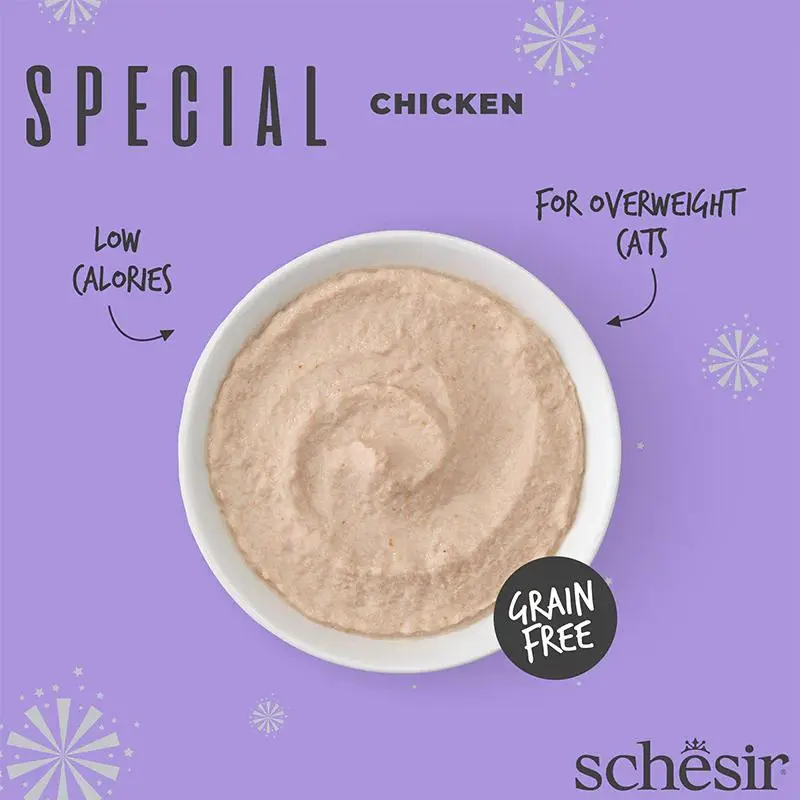 Schesir Special Mousse (Light) For Cat - Chicken 70g  (Min Order- 12 Pouch) (3).webp