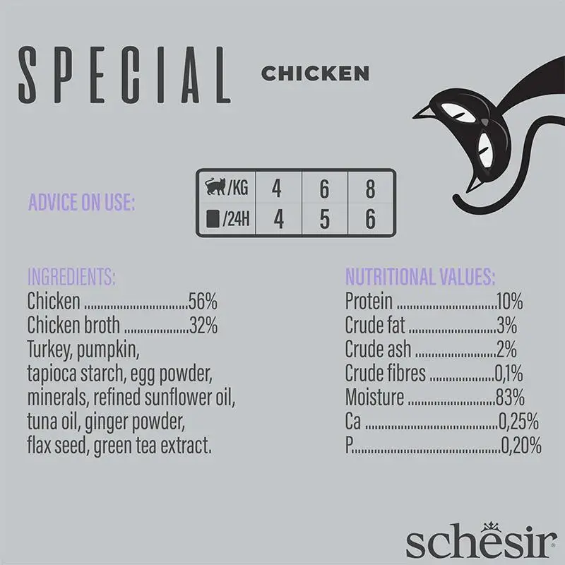 Schesir Special Mousse (Light) For Cat - Chicken 70g  (Min Order- 12 Pouch) (2).webp