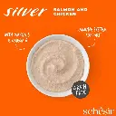 Schesir Silver Mousse Senior Cat - Salmon And Chicken 80g (Min Order- 12 Pouch) (3).webp