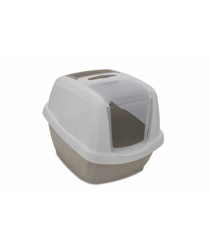 [IM44380] IMAC Maddy Junior-Hooded Cat Toilet - 57x43x41cm[Color - Grey].webp
