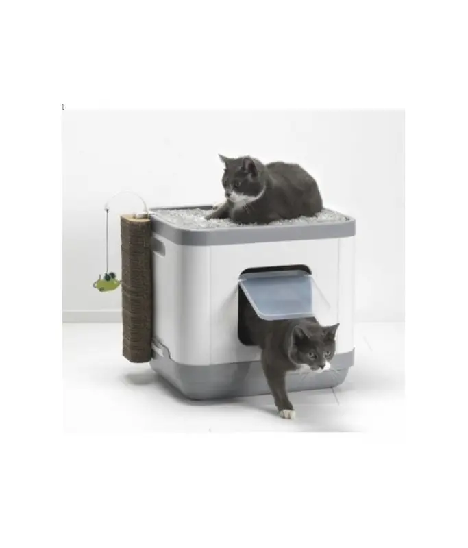[MOD-C802-0026-00] Moderna Cat Concept With Cushion & Scratch - C802 (Grey).webp