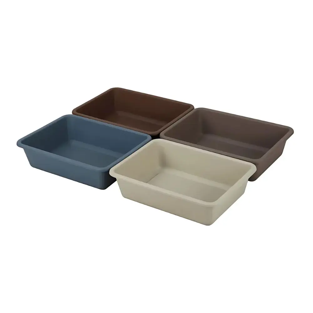 Pet Mode Plastic Cat Litter Tray[Dimension - 40 x 30 x 10.5cm, Size - M].webp