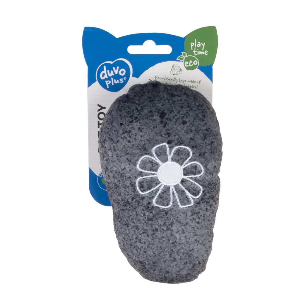 Duvo+ ECO Blossom Kicking Pillow & Catnip 20x11,5x5cm Grey (2).webp