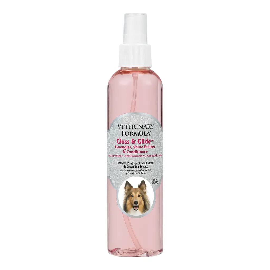 Synergy Labs Veterinary Formula Gloss and Glide Detangler, Shine Builder & Conditioner 8 oz -236 ml.webp
