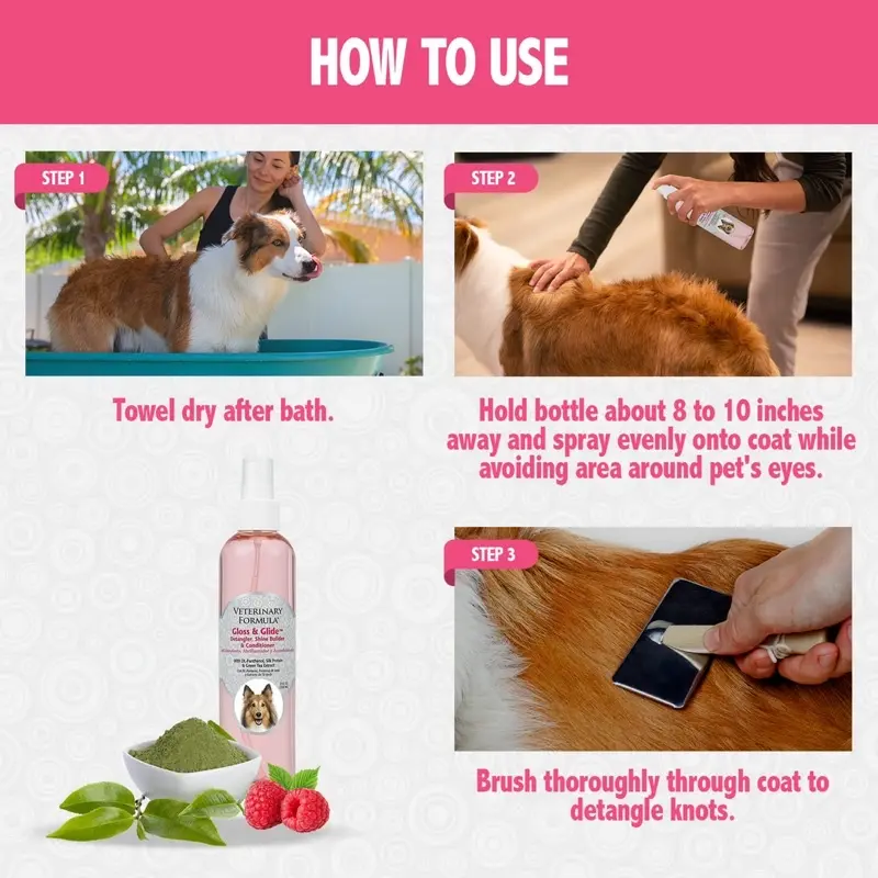 Synergy Labs Veterinary Formula Gloss and Glide Detangler, Shine Builder & Conditioner 8 oz -236 ml (2).webp