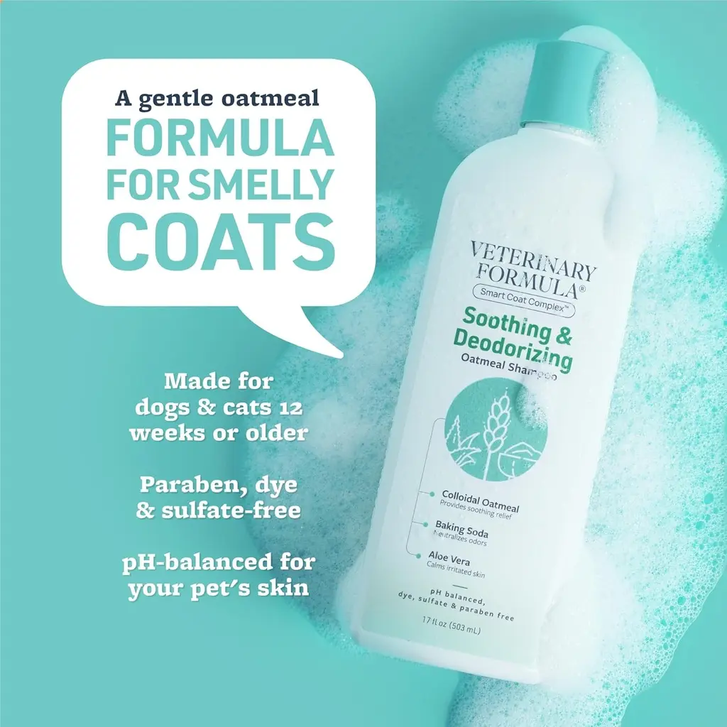 Synergy Labs Veterinary Formula Solutions Soothing & Deodorizing Oatmeal Shampoo 17oz - 503ml (1).webp