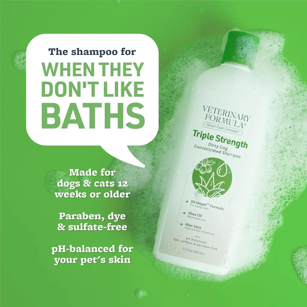 Synergy Labs Veterinary Formula Solutions Triple Strength Dirty Dog Concentrated Shampoo 17oz - 503ml (1).webp