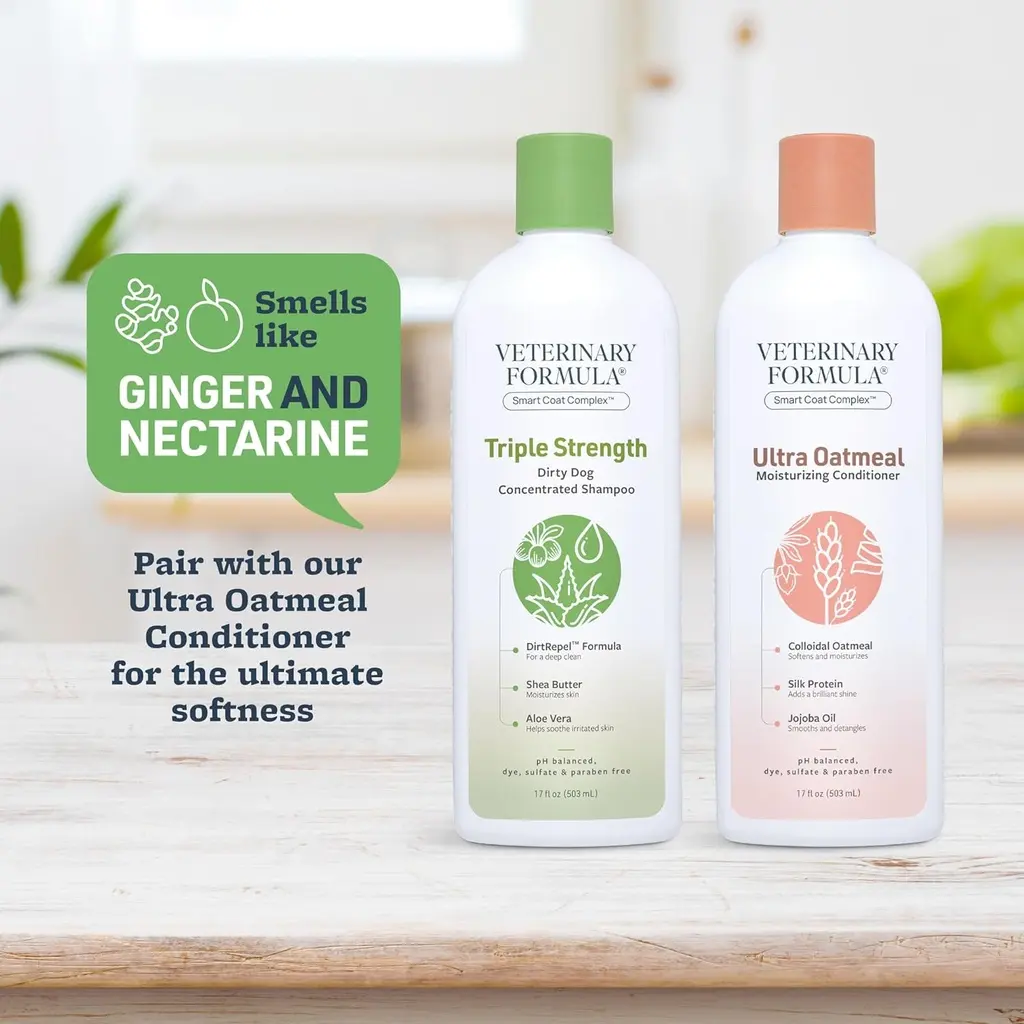 Synergy Labs Veterinary Formula Solutions Triple Strength Dirty Dog Concentrated Shampoo 17oz - 503ml (4).webp