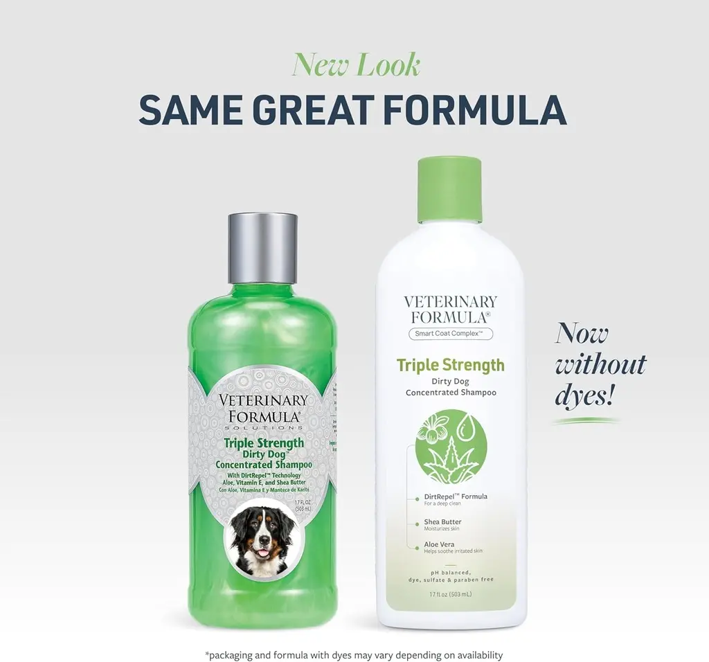 Synergy Labs Veterinary Formula Solutions Triple Strength Dirty Dog Concentrated Shampoo 17oz - 503ml.webp
