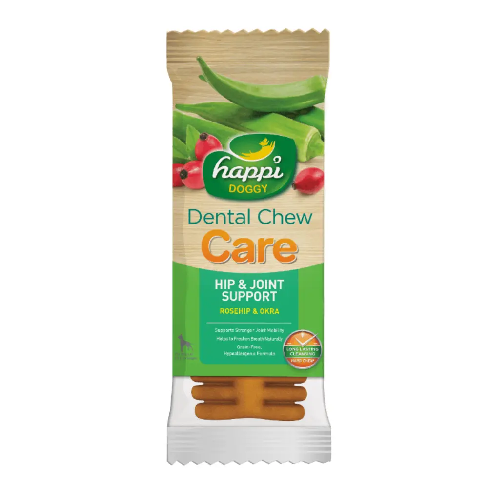 Happi Doggy  Dental Chew Care-Hip & Joint Support-4'' (Display Box-50pcs) (1).webp