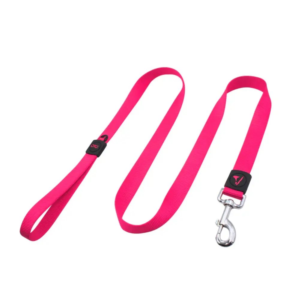 [DCSN1048-04M] Doco 4ft Signature Nylon Leash (DCSN1048)[Color - Pink, Size - M].webp
