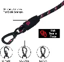 Doco 5ft Reflective Rope Leash With Click & Lock Snap (DCROPE5060)[Color - Pink, Size - S].webp