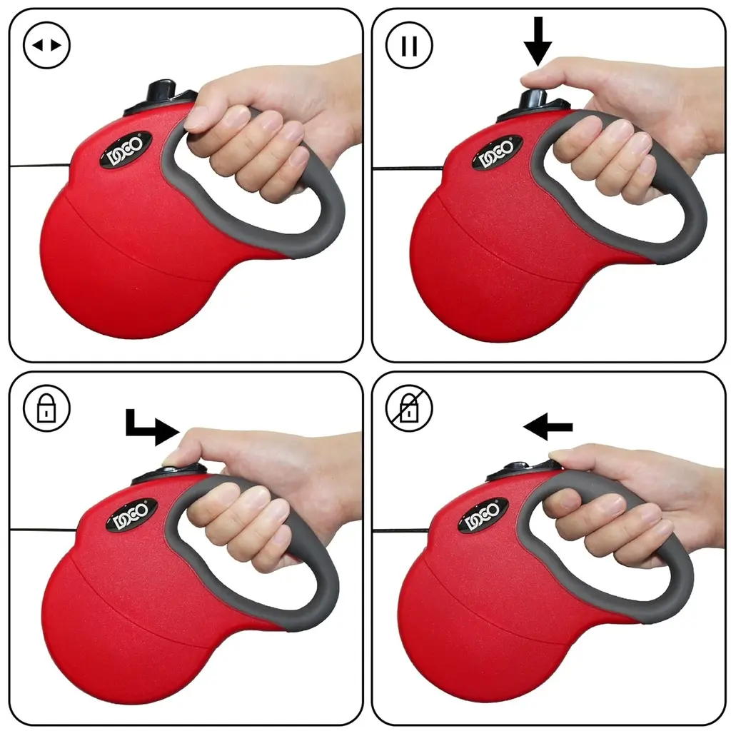 Doco All Day Adventure Retractable Leash[Color - Blue, Size - S] (7).webp