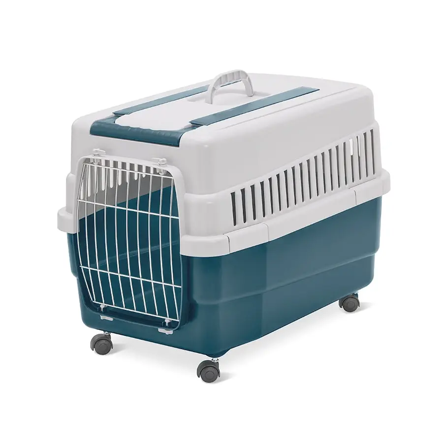 Imac KIM 60-Pet Carriers for Dogs and Cats, 60x40x45cm[Color - Blue-Grey] (1).webp