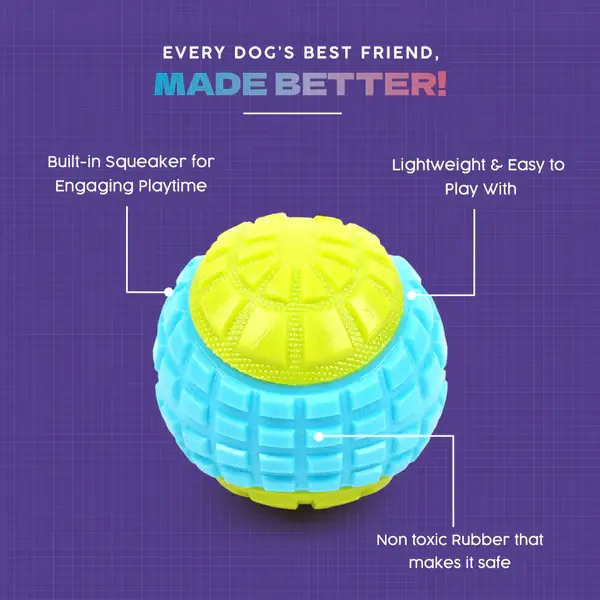 Pado Green And Sky Blue Tougher Toy (⌀8cm).webp