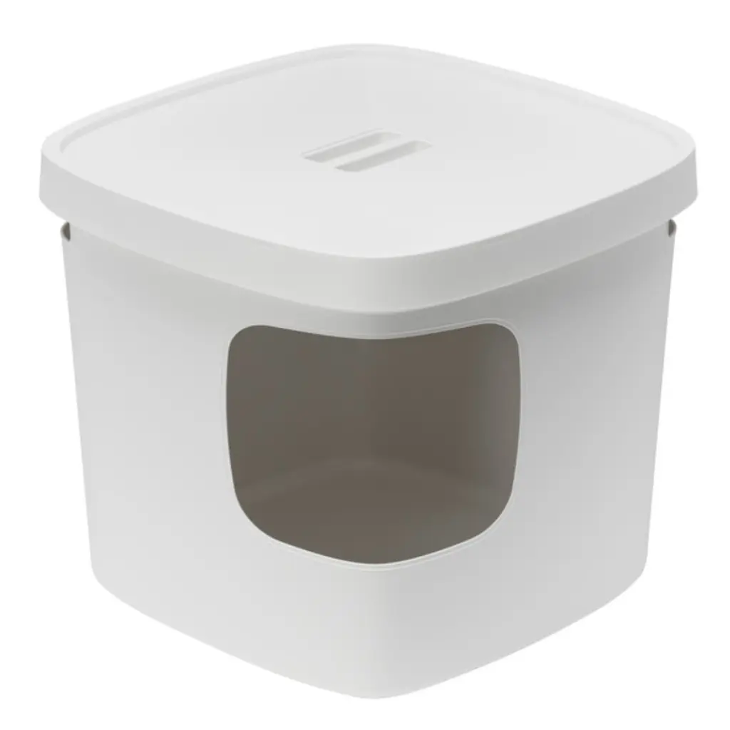 [MOD-BN50-0354-0041] Moderna Cubana Stylish and functional corner-entry cat litter box L 49.5 x W 49.5 x H 43 cm.webp