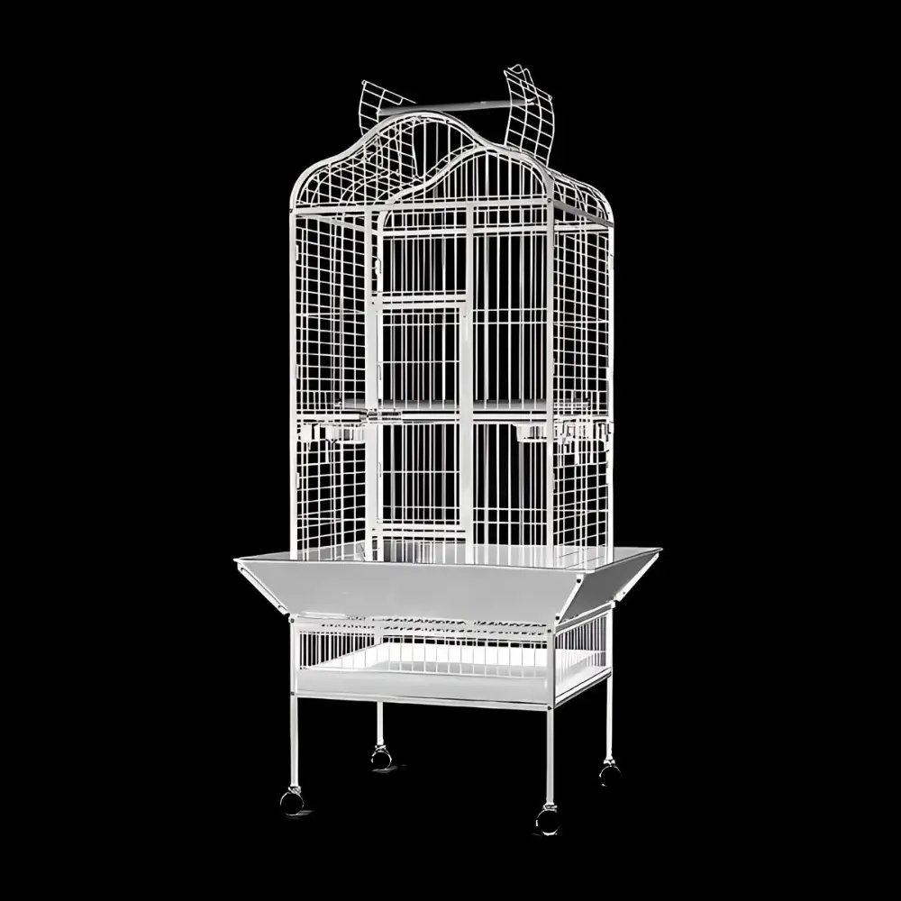 [BC-A14-WHT] Dayang Bird Cage (A14) - 82.5 x 77.5 x 156cm-White.webp