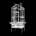 [BC-A14-WHT] Dayang Bird Cage (A14) - 82.5 x 77.5 x 156cm-White.webp