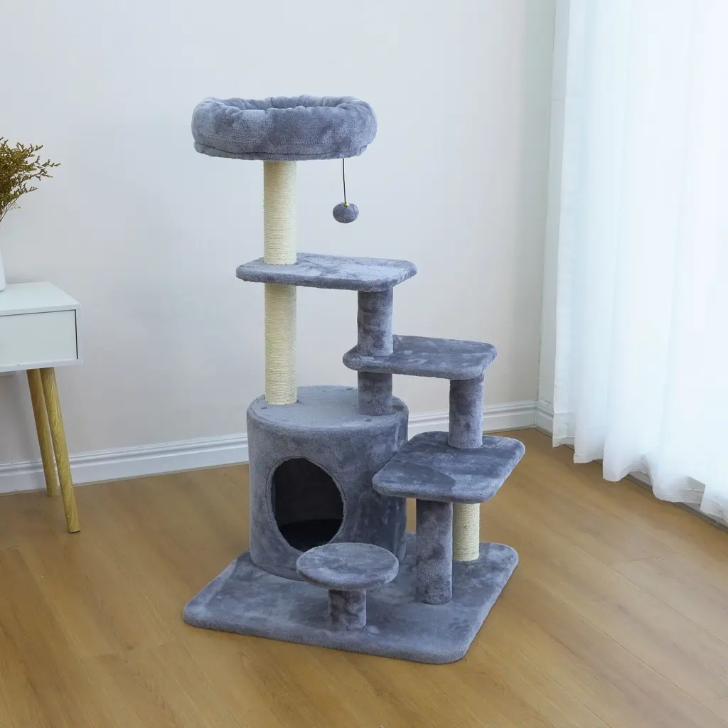 Catry Cat Tower With Scratcher 59x59x101cm (1).webp