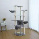 Catry Cat Tower With Scratcher 55x55x171cm.webp