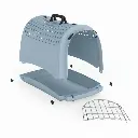 IMAC Linus Cabrio-Carrier For Cats And Dogs _2nd life_ AVIO BLUE- 50 x 32 x 34.webp