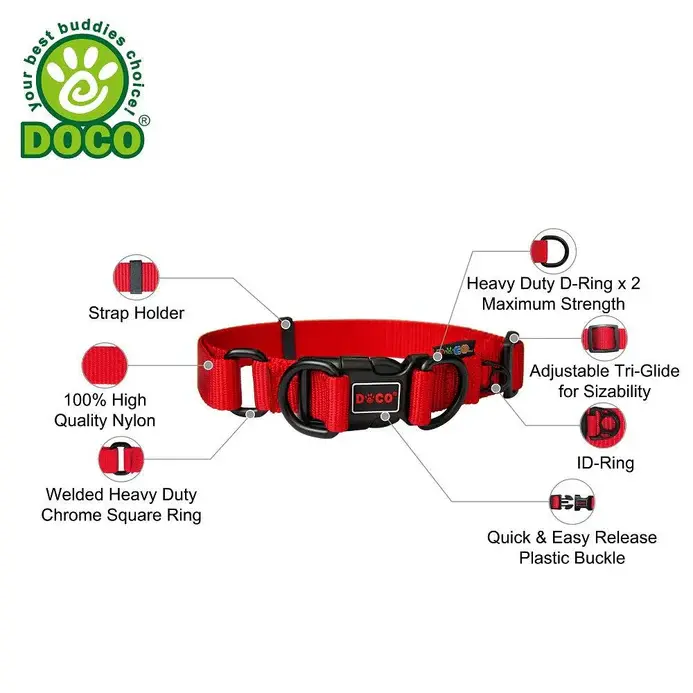DOCO® DD Collar 2.5 x 45-68cm(L) Pink.webp