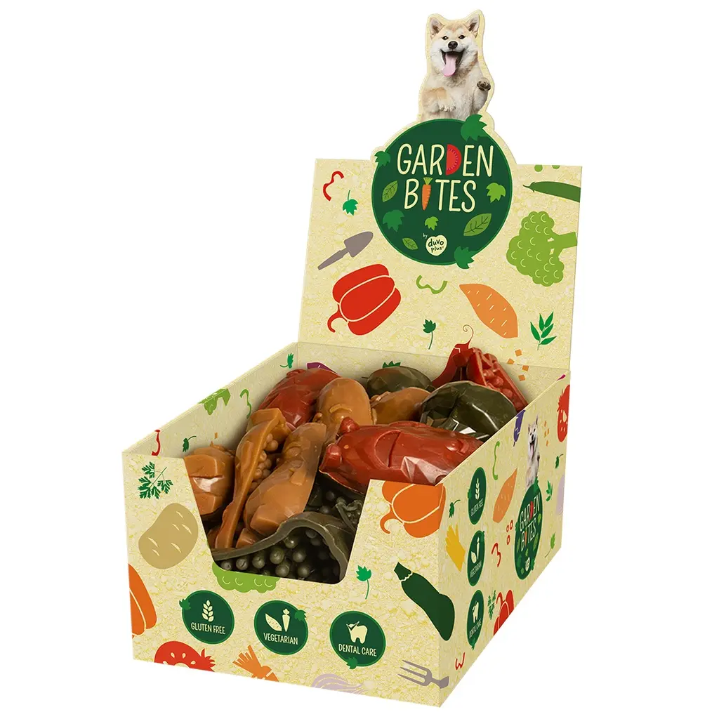 [LR11310] Duvo+ Garden Bites Veggie Friends L -11cm-90g - (6pcs) Mixed Colors.webp