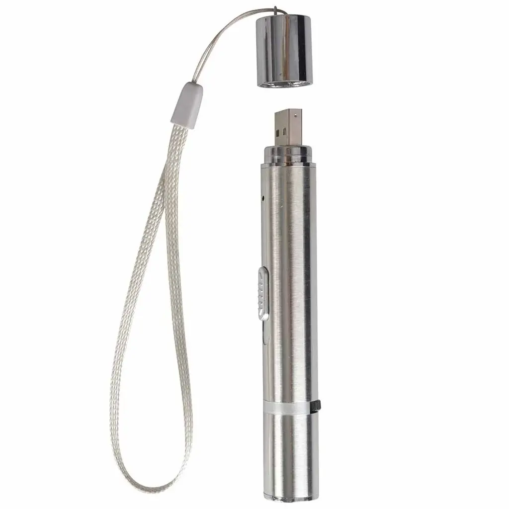 [LR12844] Duvo+ 7 in 1 Laser Cat Toy (urine detection) 11,5x1,5x1,5cm Silver.webp