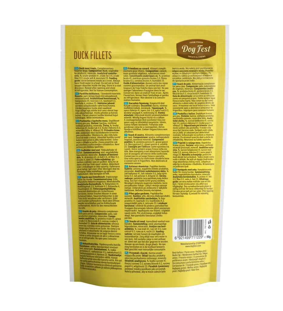 Dog Fest Duck Fillets For Adult Dogs - 90g (3.17oz)[Weight - 90g] (1).webp