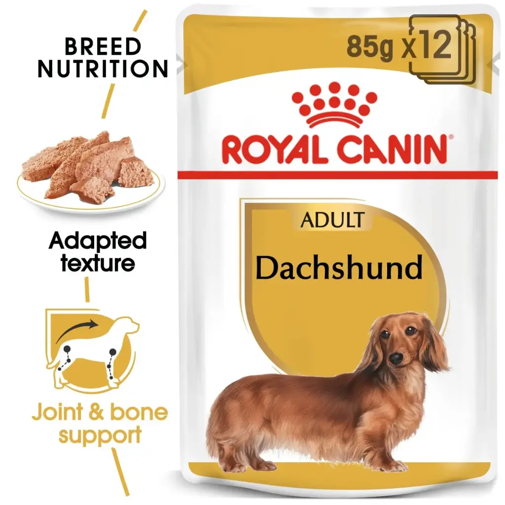  Royal Canin Breed Health Nutrition Dachshund Adult (WET FOOD - Pouches)  