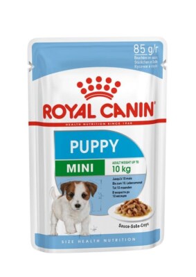 [RO307640] Royal Canin Size Health Nutrition Mini Puppy Wet Food Pouch Pack 12x85g