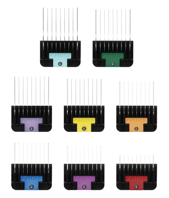 Andis 8-Piece Stainless Steel Attachment Comb Set