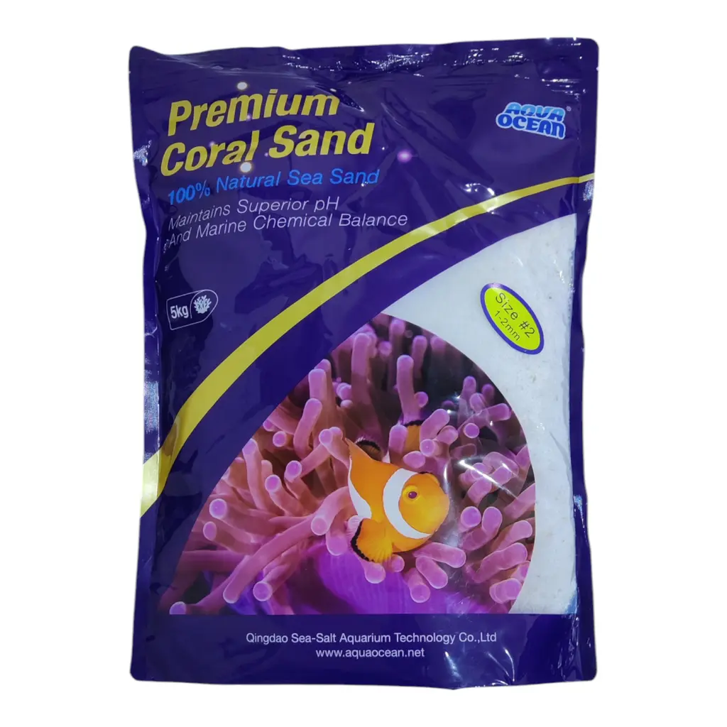 Aqua Ocean Premium Coral Sand - 5kg (1-2mm) for Marine Aquariums