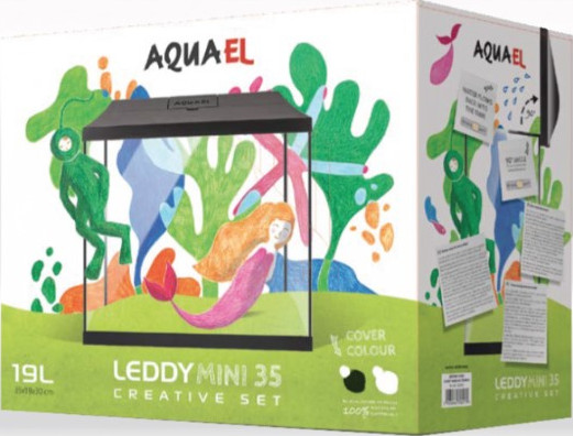 Aquael Aquarium Set Leddy Mini 35 Black 