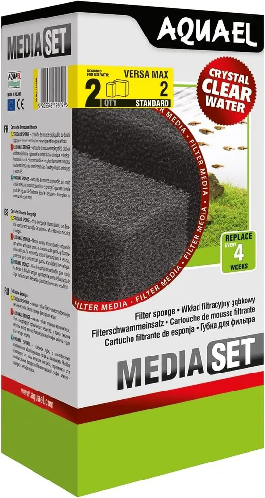 Aquael Filter Sponge For Versa Max 2 - 2 pcs