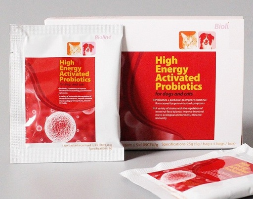 Bioline Activated Probiotics For Dogs & Cats 25gWeight: 25g 