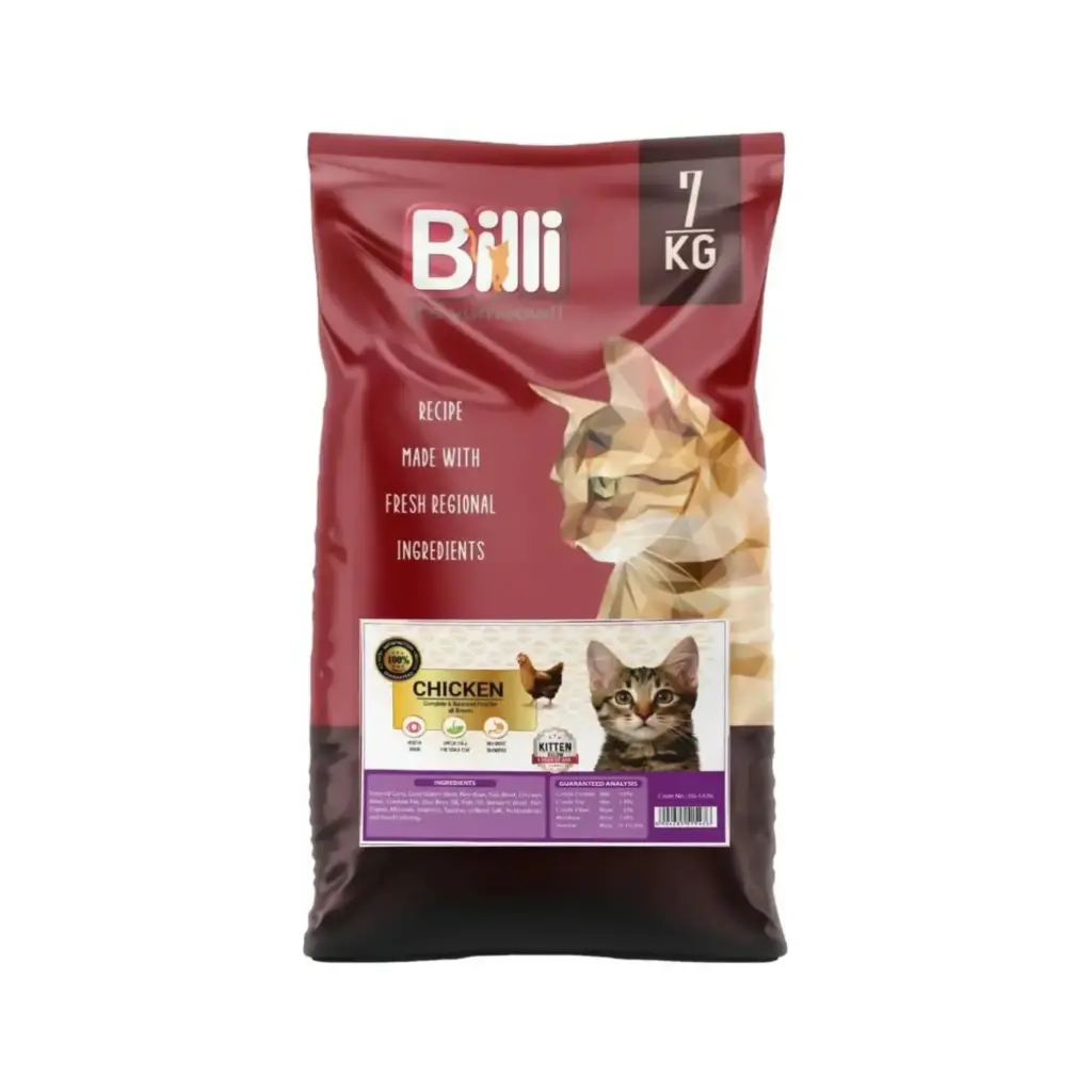 [5476] Billi Real Chicken Kitten Dry Cat Food - 7kg