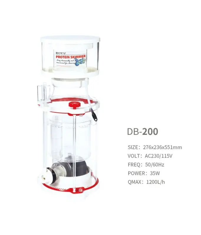 [BYPSDB-200] Boyu DB Series Protein Skimmer Max Output: 1200L/H – 1200L