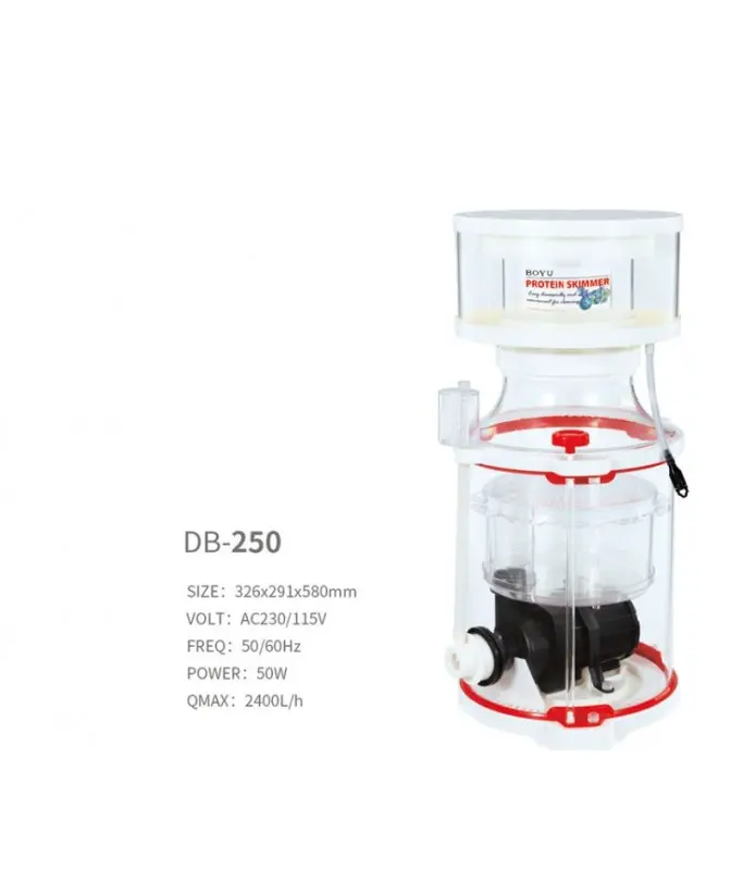 Boyu DB Series Protein Skimmer Max Output: 2400L/H