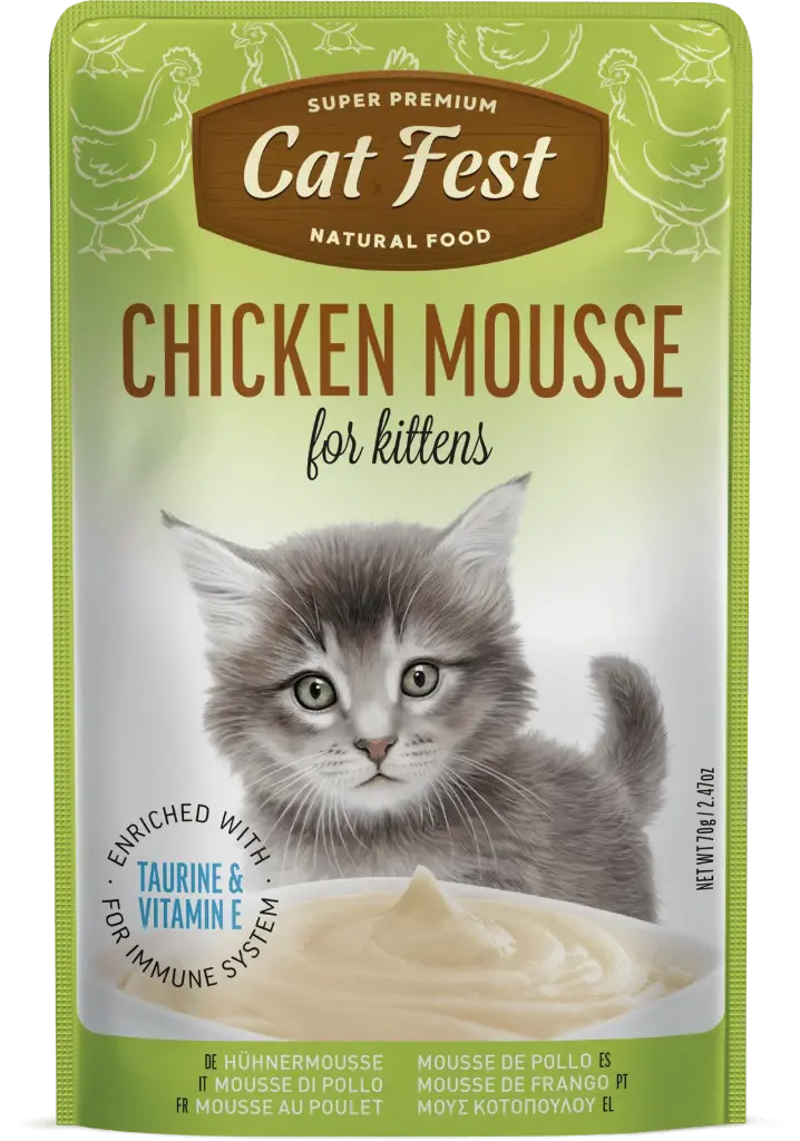 Cat Fest Chicken Mousse For Kittens 70g