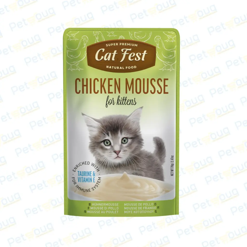 Cat Fest Mousse Chicken For Kittens Wet Cat Food Can 70g