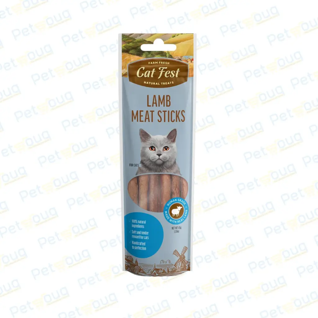 [79711564] Cat Fest Lamb Recipe Savory Meat Stick Cat Treats - 45g